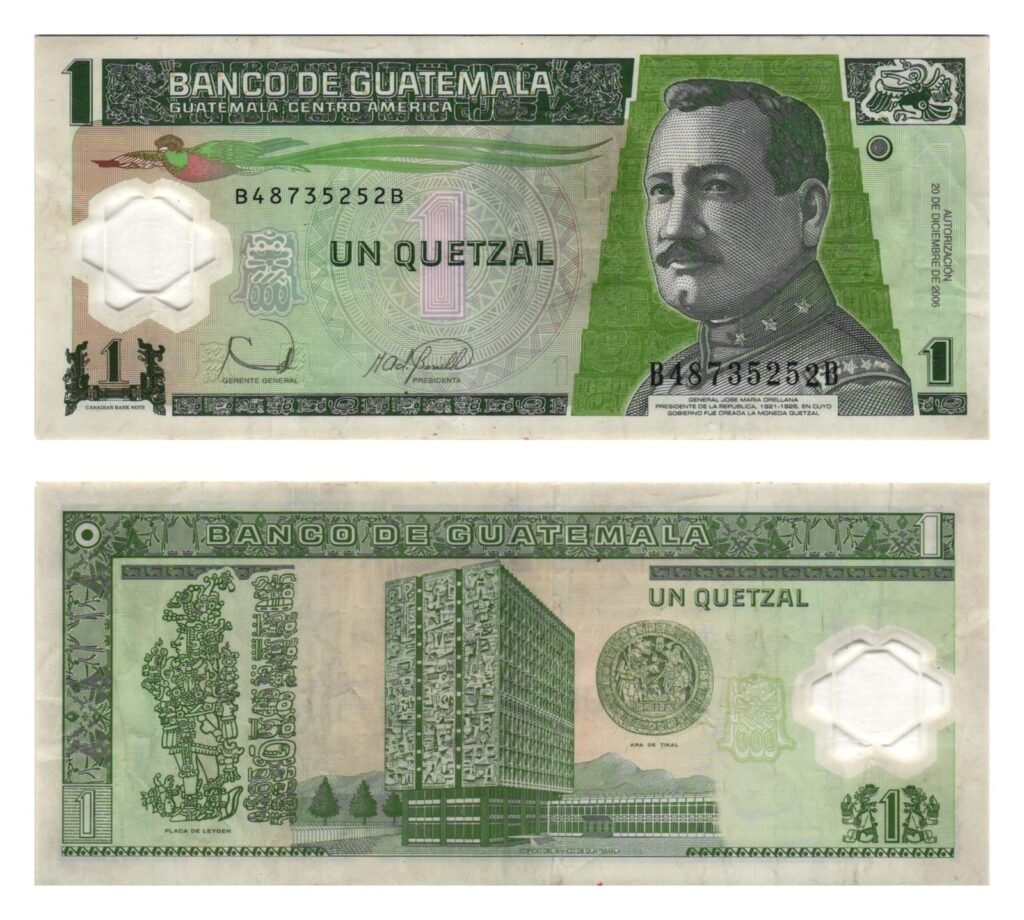 GUATEMALA 1 quetzal 2006 / polymer plastic / VF