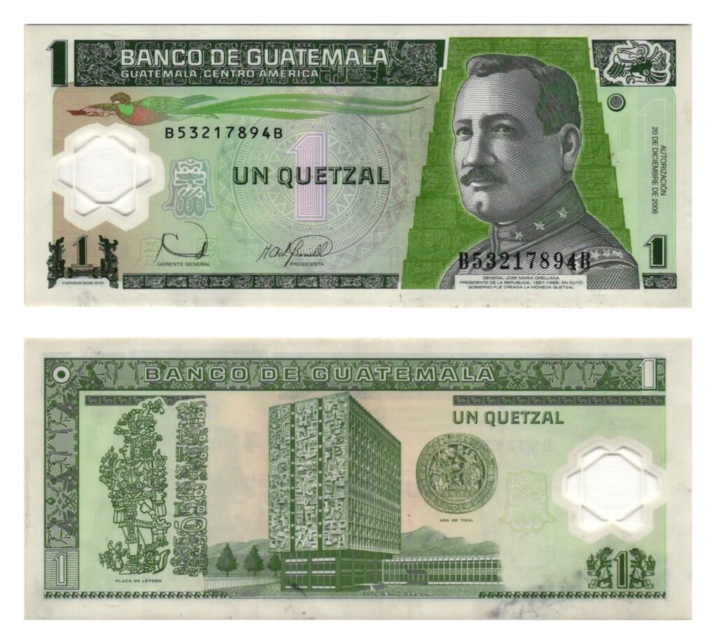 GUATEMALA 1 quetzal 2006 / polymer plastic / VF