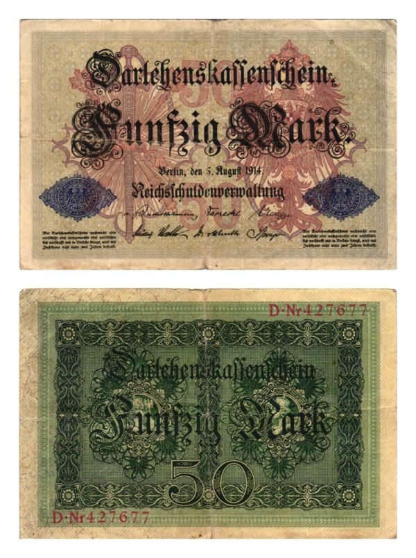 GERMANY 50 mark 1914 / Empire / VF-
