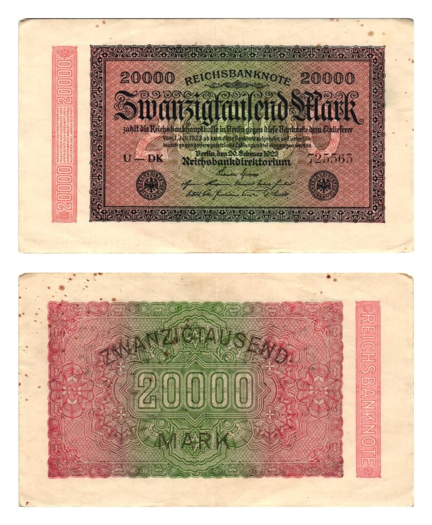 GERMANY 20000 mark 1923 / Weimar Republic / VF-