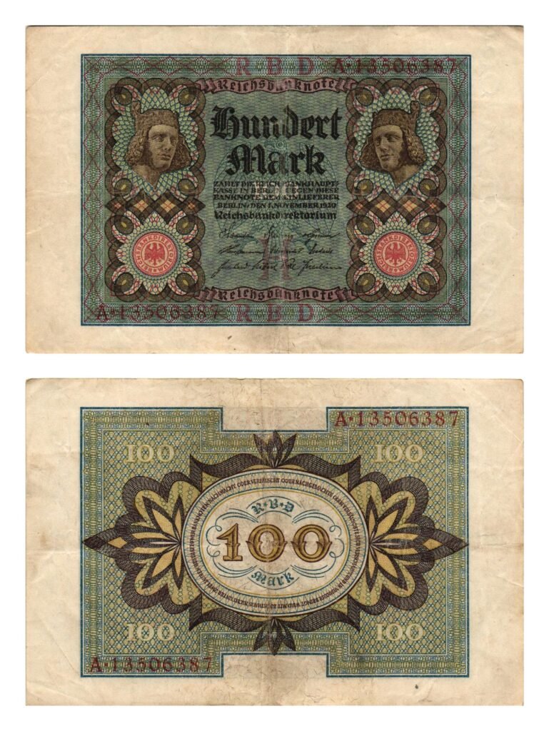 GERMANY 100 mark 1920 / Weimar Republic / Letter H / VF