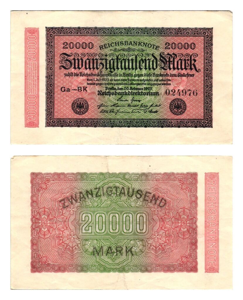 GERMANY 20000 mark 1923 / Weimar Republic / VF