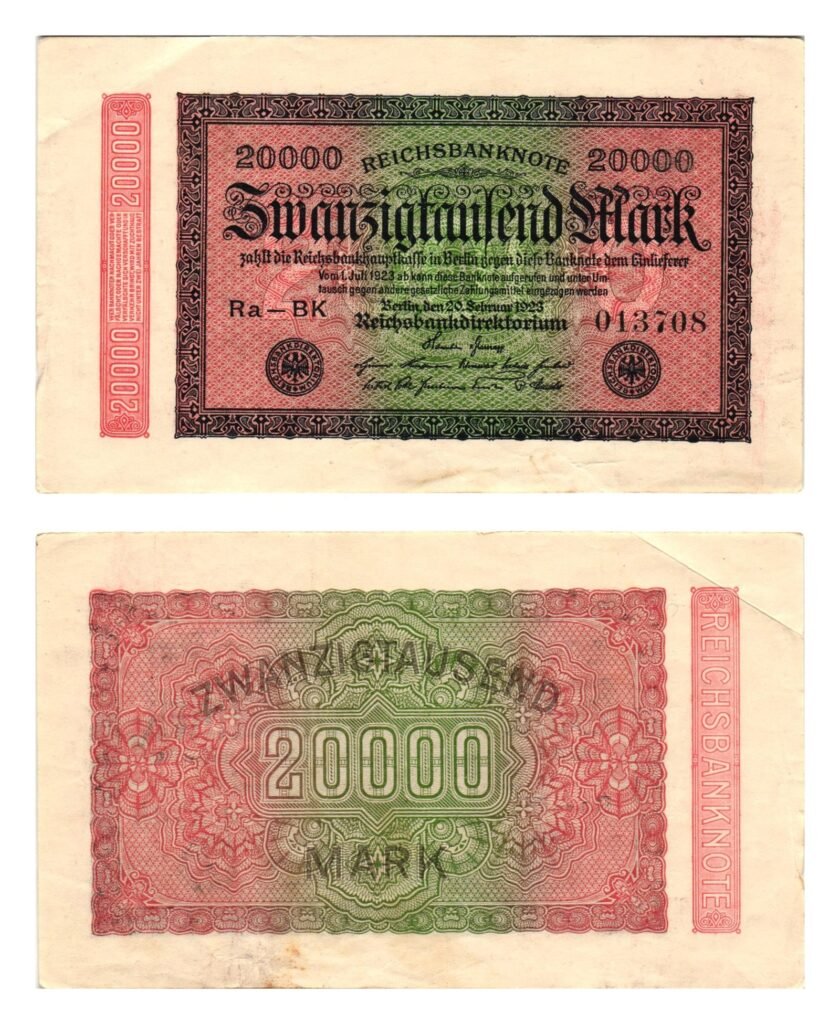 GERMANY 20000 mark 1923 / Weimar Republic / VF