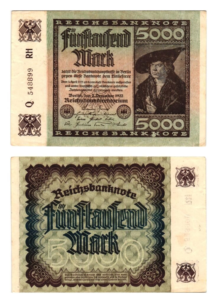 GERMANY 5000 mark 1922 / Weimar Republic / VF