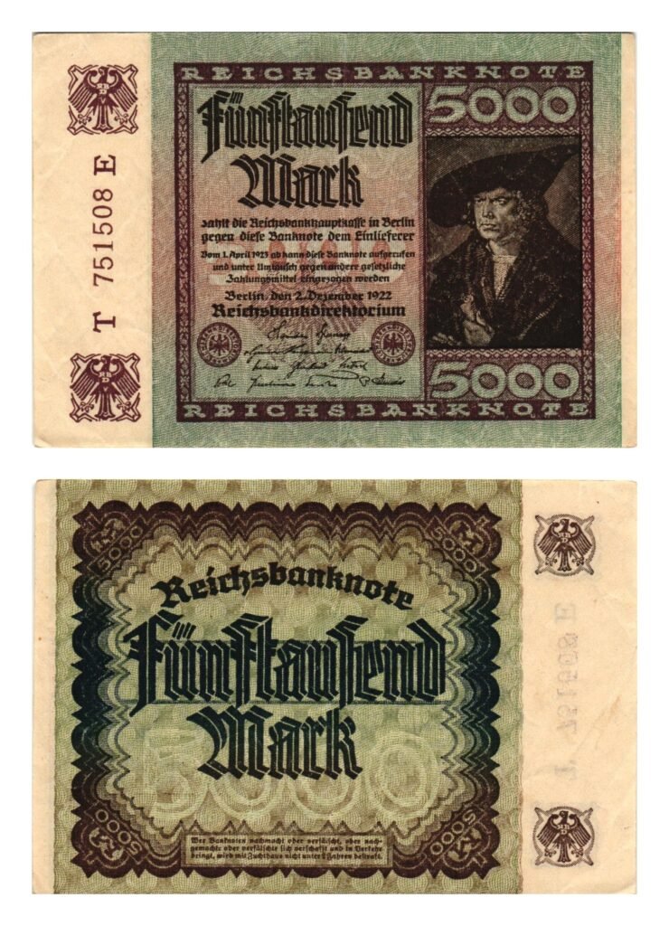 GERMANY 5000 mark 1922 / Weimar Republic / VF