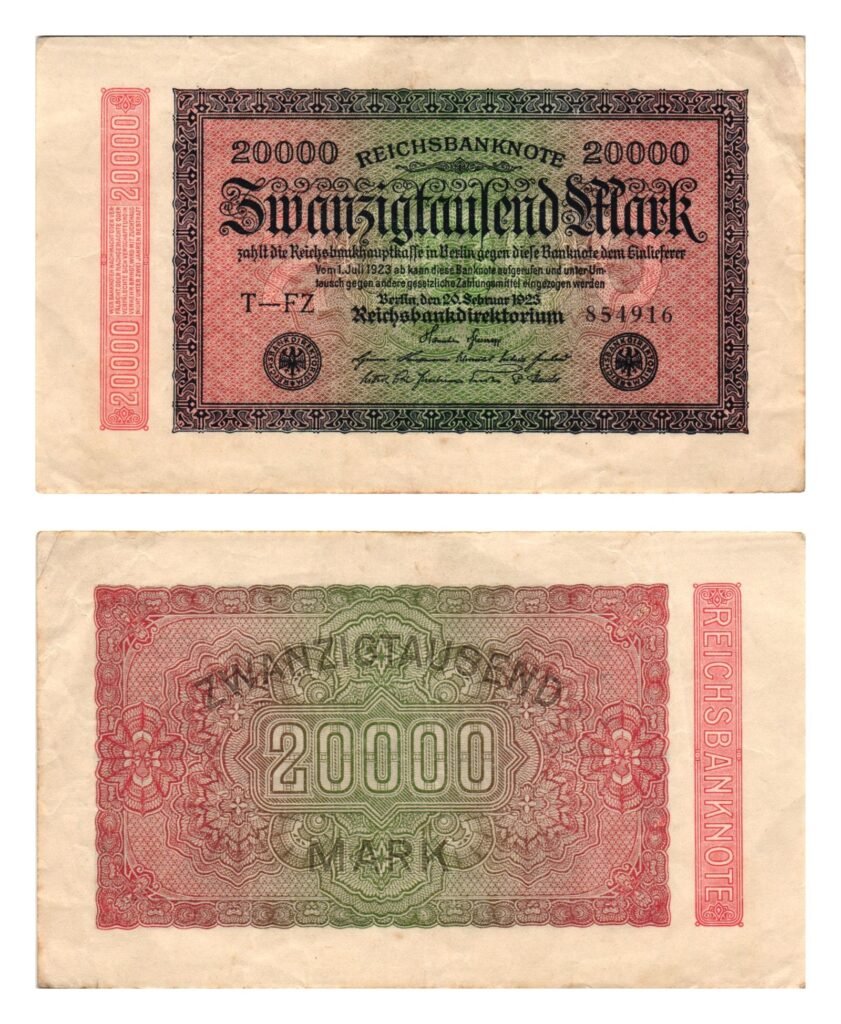 GERMANY 20000 mark 1923 / Weimar Republic / VF