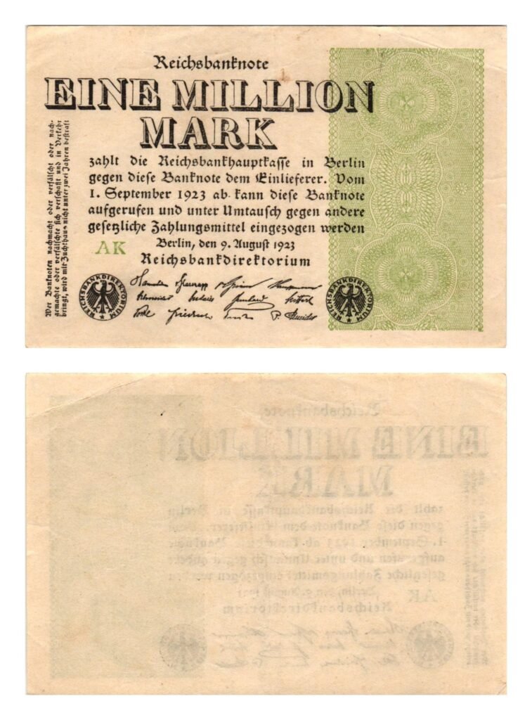 GERMANY 1 million mark 1923 / Weimar Republic / VF