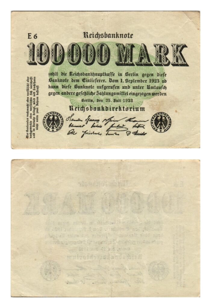 GERMANY 100000 mark 1923 / Weimar Republic / VF
