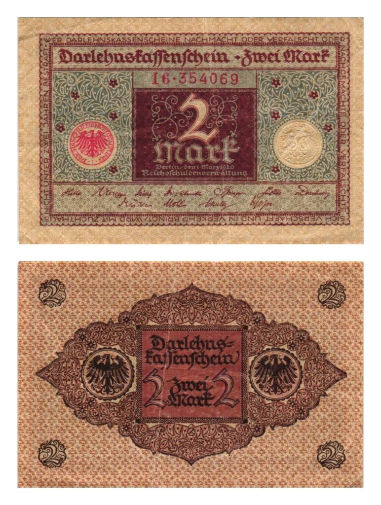 NJEMAČKA 2 marke 1920. / Waimarska Republika / VF
