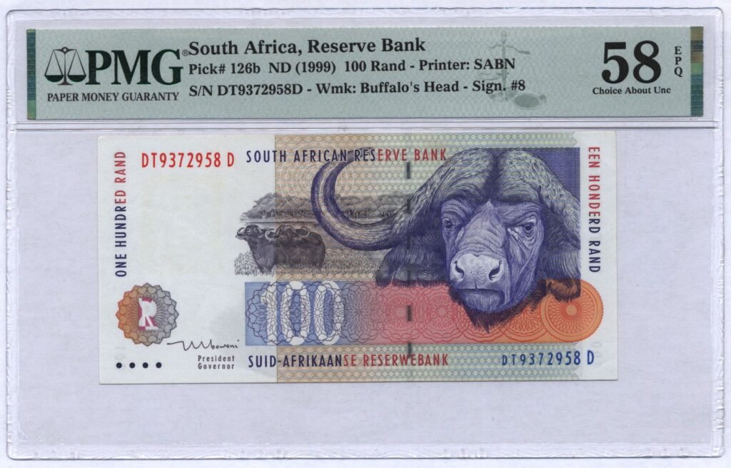 SOUTH AFRICA 100 rand ND(1999) PMG 58 EPQ