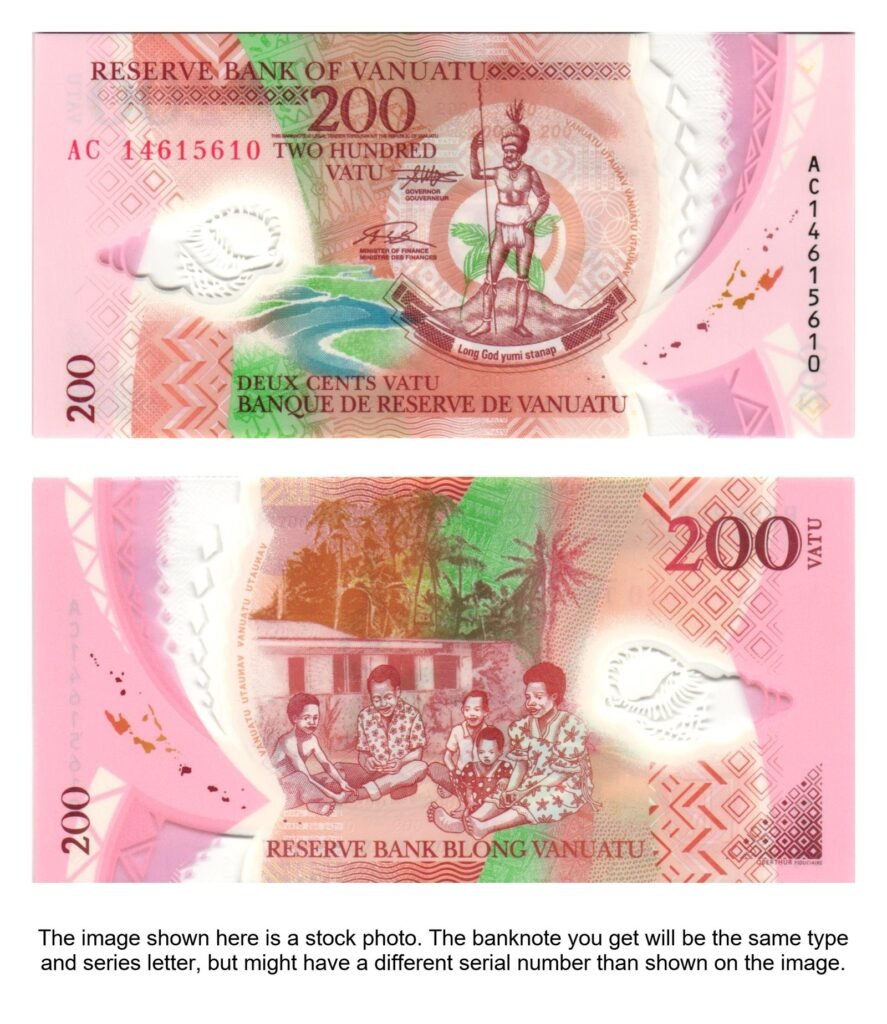 VANUATU 200 vatu ND(2014) / polymer plastic / UNC