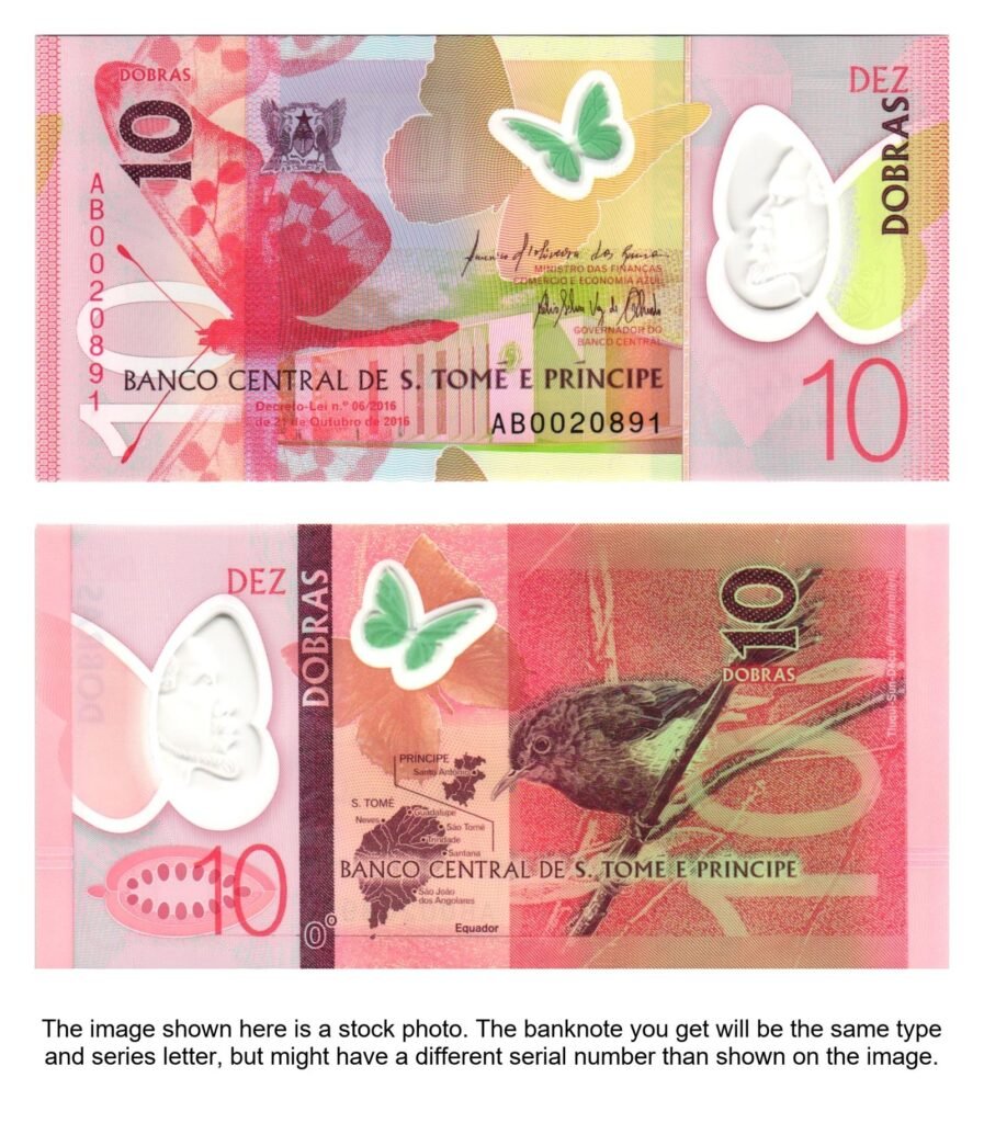 SAO TOME AND PRINCIPE 10 dobras 2016 / polymer plastic / UNC