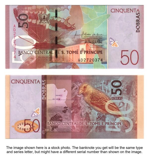SAO TOME AND PRINCIPE 50 dobras 2016 / polymer plastic / UNC