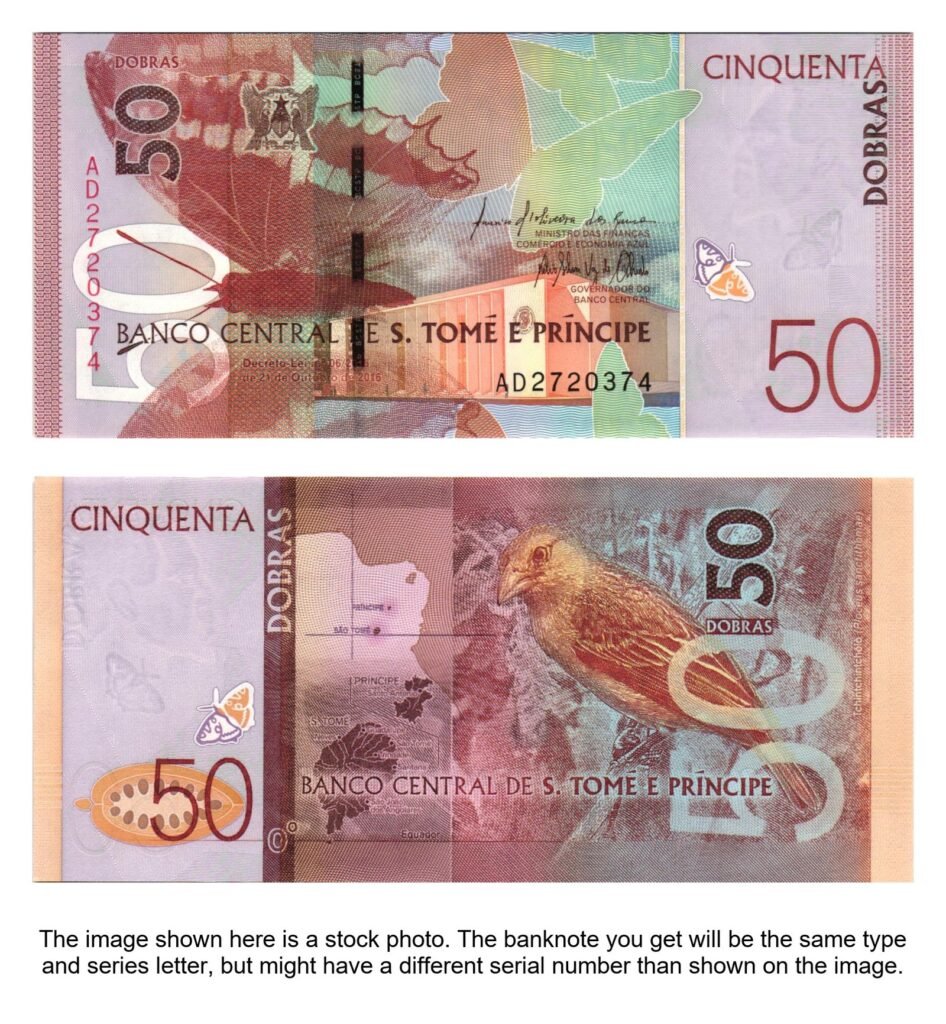SAO TOME AND PRINCIPE 50 dobras 2016 / polymer plastic / UNC