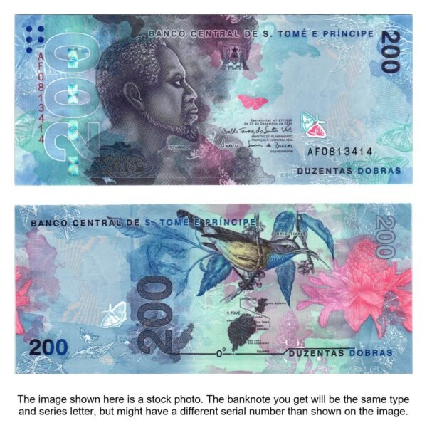 SAO TOME AND PRINCIPE 200 dobras 2016 / polymer plastic / UNC-