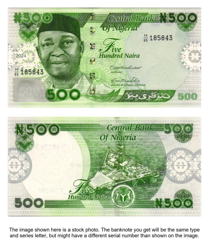 NIGERIA 500 naira 2024 UNC