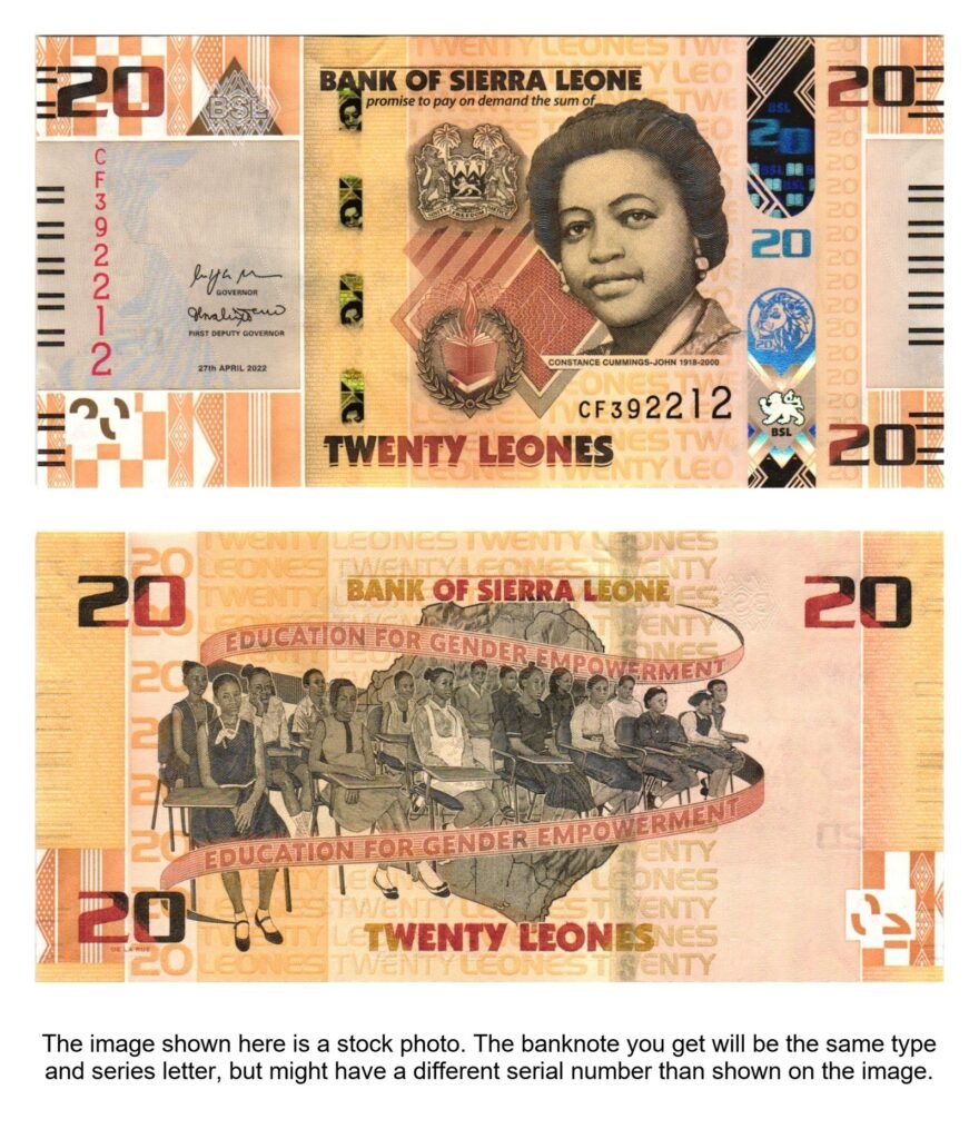 SIERRA LEONE 20 leones 2022 UNC