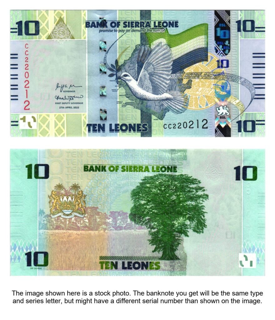 SIERRA LEONE 10 leones 2022 UNC