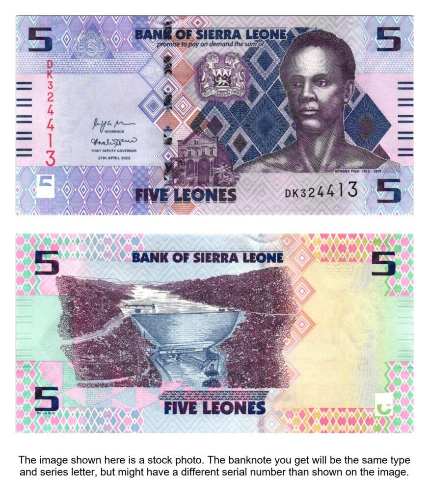 SIERRA LEONE 5 leones 2022 UNC