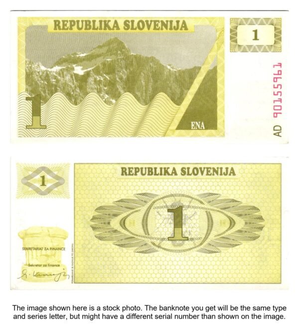SLOVENIA 1 tolar 1992 UNC
