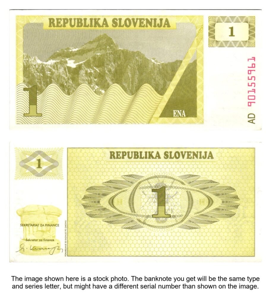SLOVENIA 1 tolar 1992 UNC