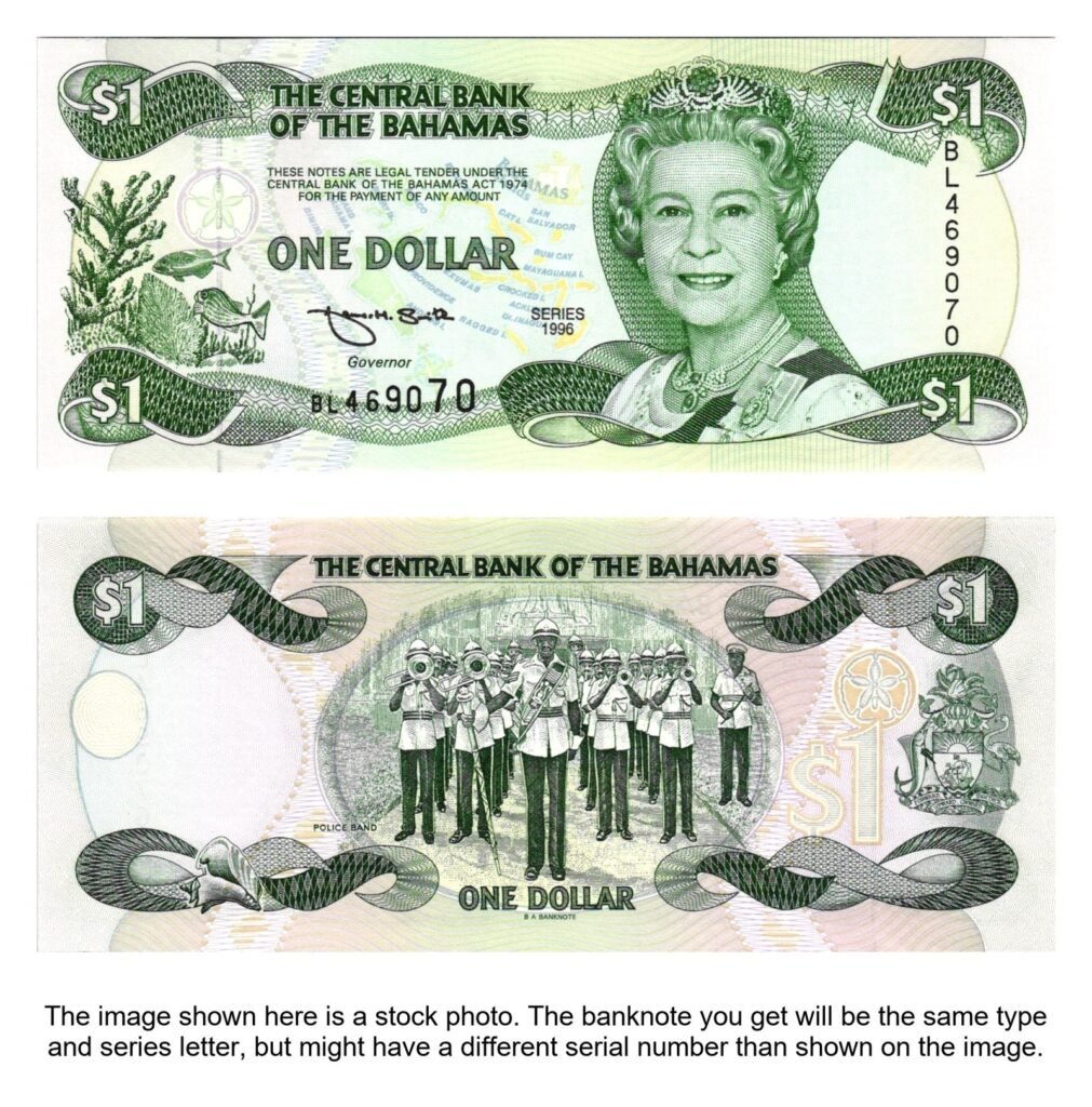 BAHAMAS 1 dollar 1996 UNC