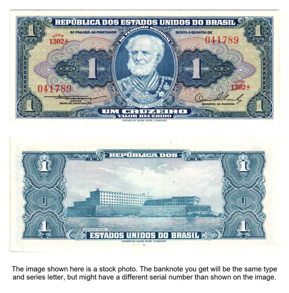 BRAZIL 1 cruzeiro ND UNC