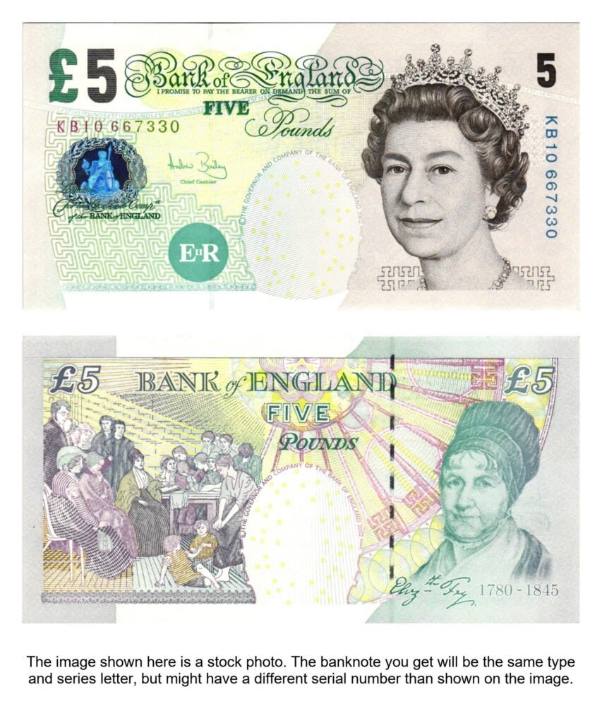 ENGLAND 5 pounds 2002 UNC
