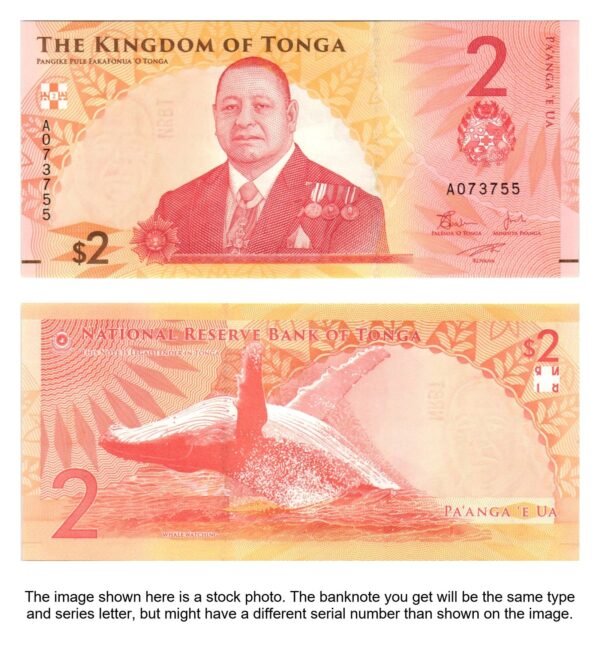 TONGA 2 paanga 2008 UNC