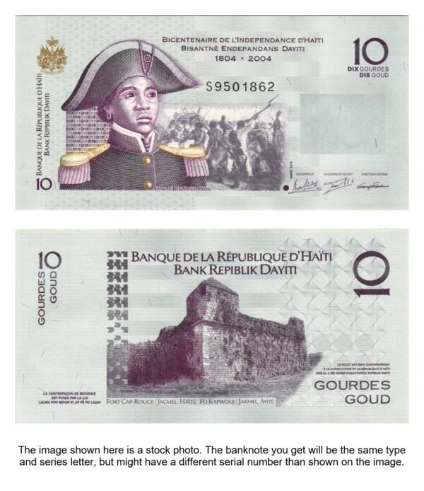 HAITI 10 gourdes 2004 / 200th Anniversary of Independence / UNC