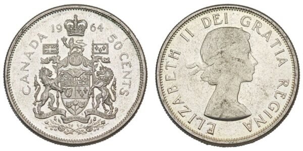 CANADA 50 cents 1964 / Silver / XF