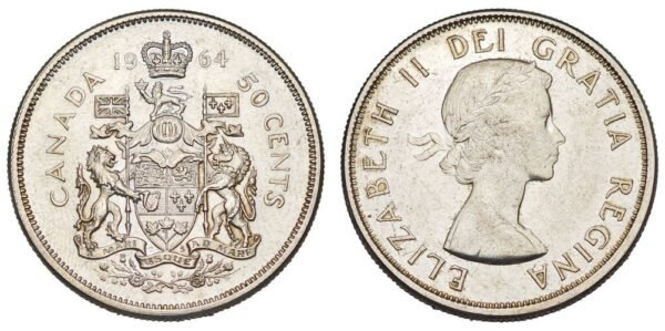 CANADA 50 cents 1964 / Silver / XF