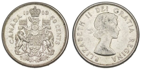 CANADA 50 cents 1963 / Silver / XF