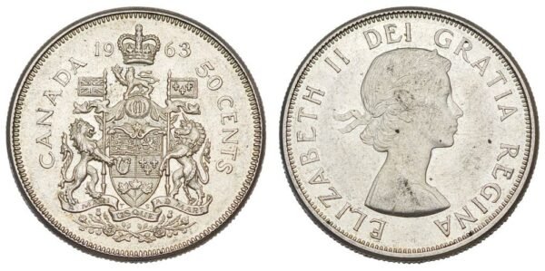 CANADA 50 cents 1963 / Silver / XF