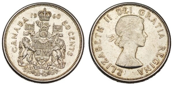 CANADA 50 cents 1960 / Silver / VF+