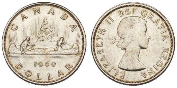 CANADA 1 dollar 1960 / Silver / VF