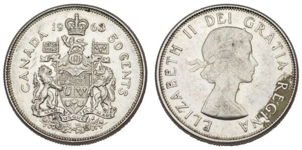 CANADA 50 cents 1963 / Silver / VF-