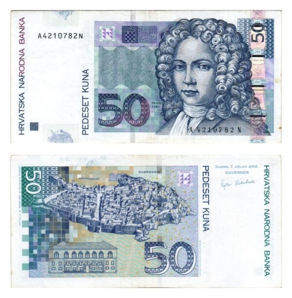 CROATIA 50 kuna 2002 VF