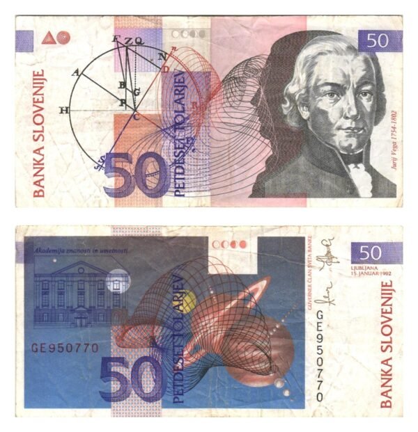 SLOVENIA 50 tolarjev 1992 VF