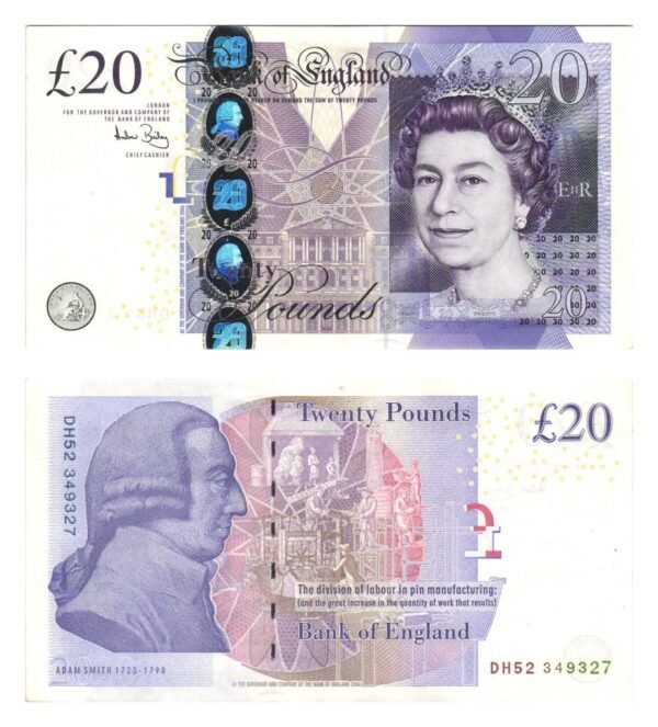 ENGLAND 20 pounds 2006 XF