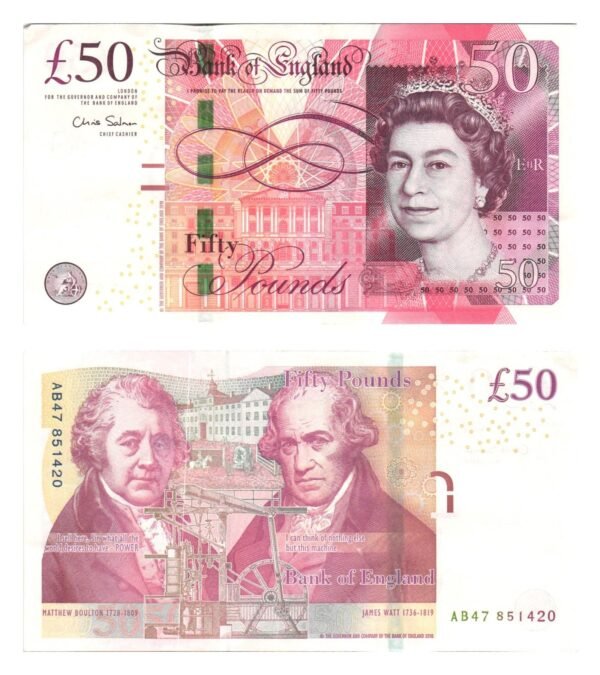 ENGLAND 50 pounds 2010 XF-