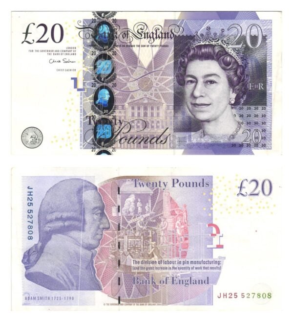 ENGLAND 20 pounds 2006 XF-
