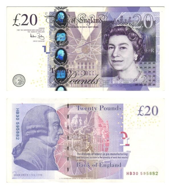 ENGLAND 20 pounds 2006 XF-