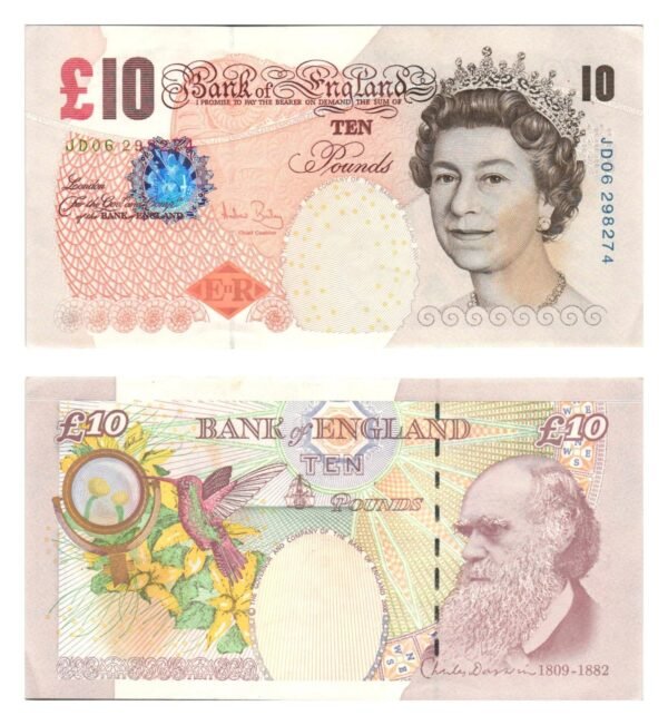 ENGLAND 10 pounds 2000 VF-