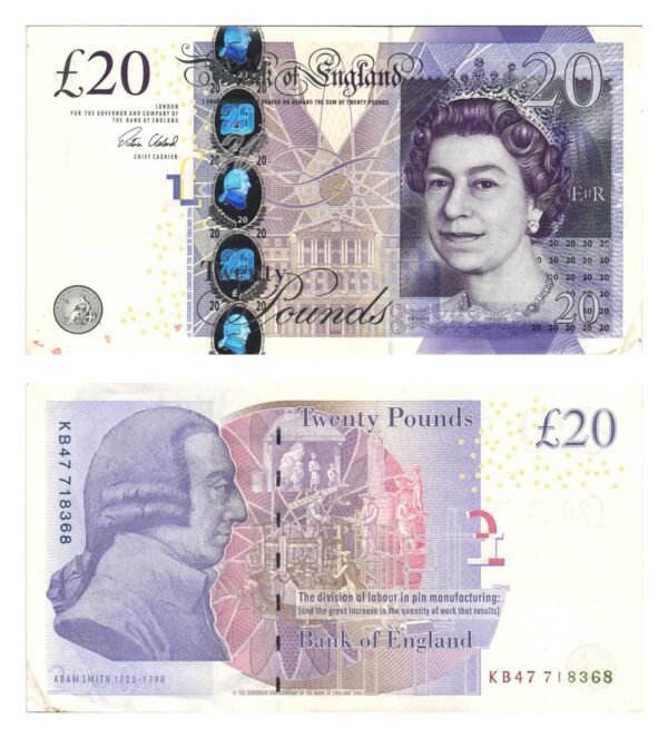 ENGLAND 20 pounds 2006 VF