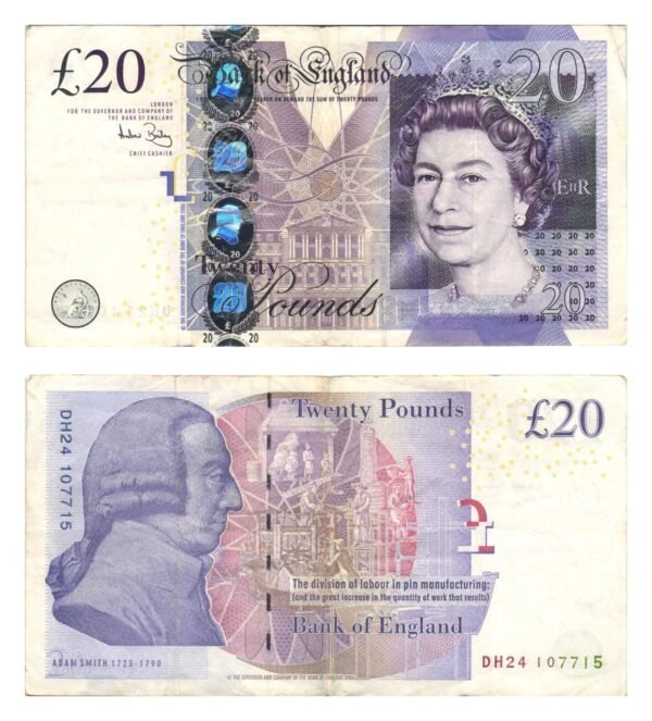 ENGLAND 20 pounds 2006 VF