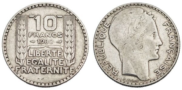 FRANCE 10 francs 1930 / Silver / VF