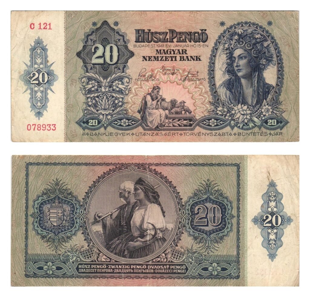 HUNGARY 20 pengo 1941 VF