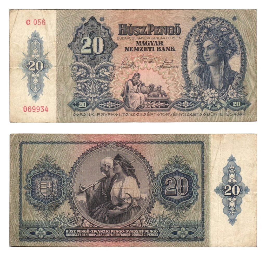 HUNGARY 20 pengo 1941 VF