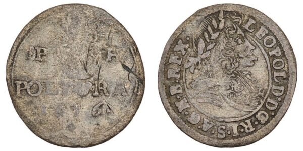 HUNGARY 1 poltura 1696 / Leopold I / Silver / VF